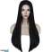 BQ3E WIG HAIR 80cm BLACK COSPLAY image 1