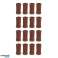 DA336 MÓVEIS LEG COVERS 16PCS CASTANHO foto 1