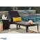 Adjustable garden lounger Jaipur Sun Lounger brown image 2