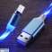 KK21S MAGNETICKÝ KABEL 3 v 1 LED fotka 2
