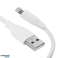 KK23 KABELBELYSNING IPHONE QC 1M HVID billede 2