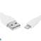 KK23 KABELBELYSNING IPHONE QC 1M HVID billede 3