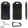 US14 Solar Powerbank 5000mAh oplader med indbygget lommelygte billede 2