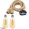 ZD151A DECKENLEUCHTE E27 JUTE CORD Bild 1