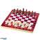 Wooden Game Set 3in1 Chess Backgammon Checkers Folding Board 30x30cm image 2