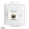 Single Socket Type F Pearl. TV/F F/P1. white image 1