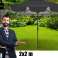 INKLAPBARE TUINPARASOL 2x2m MET SLINGER CARRUZZO PREMIUM STALEN FRAME HOEKVERSTELLING foto 1