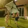 INKLAPBARE TUINPARASOL 2x2m MET SLINGER CARRUZZO PREMIUM STALEN FRAME HOEKVERSTELLING foto 5