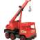 Red crane 38 cm middle truck in a cardboard box image 3