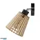 Aplique DELOS 1P E27. máx.60W. negro. madera fotografía 3