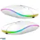 AK211B Mouse fără fir rgb alb fotografia 1
