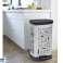 Κάδος απορριμμάτων μέταλλο με πεντάλ Curver Kitchen ασημί εικόνα 5