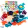 BLOCS MAGNÉTIQUES – PISTE DE BILLE 3D POUR LA CONSTRUCTION – 54 PIÈCES + INSTRUCTIONS + AUTOCOLLANTS – JOUET ÉDUCATIF 3+ photo 2