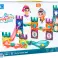 BLOCS MAGNÉTIQUES – PISTE DE BILLE 3D POUR LA CONSTRUCTION – 54 PIÈCES + INSTRUCTIONS + AUTOCOLLANTS – JOUET ÉDUCATIF 3+ photo 4