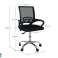 Classic Skrivebordsstol med hjul 95x65x52cm farve sort, ergonomisk billede 1