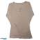 Camel Camisetas de mujer con mangas largas defectuosas fotografía 3