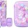 Grande Trousse Licorne 3D Dépliable Violet 23x15x5 cm photo 1