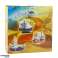 Maquette de collection décorative bateau de pêche Cutter bleu 30x26cm photo 5