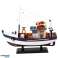 Modèle de collection bateau décoratif cotre de pêche équipé 37x34cm photo 2
