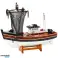 Modèle de collection décoratif bateau de pêche Bateau Filet de pêche 38x31cm photo 2