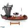 Modèle de collection décoratif bateau de pêche Bateau Filet de pêche 38x31cm photo 3