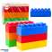 Ensemble de grands blocs de construction dans un sac coloré 28.5x9x9 cm 6pcs. photo 1