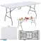 Table pliante avec serrure Table de banquet pour traiteur Blanc 180 x 74 cm photo 1