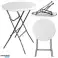 Table Pliante Avec Serrure Table Basse Banquet Traiteur Ronde Blanc 80x88cm photo 1