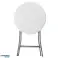 Table Pliante Avec Serrure Table Basse Banquet Traiteur Ronde Blanc 80x88cm photo 2