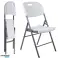 Chaise de banquet pliante pour traiteur Blanc 84x50x46 cm photo 1
