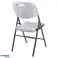 Chaise de banquet pliante pour traiteur Blanc 84x50x46 cm photo 2
