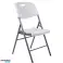 Chaise de banquet pliante pour traiteur Blanc 84x50x46 cm photo 3