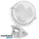 AD 7342 weiß Tischventilator mit Clip |kabellos| ca. 15,5 cm | 360° Drehung | USB-C-Anschluss | Bild 3