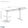 Electric desk height adjustment Ergo Office. max height 1160mm. max 80 kg. without a tabletop for standing and sitting work. Black. ER 40 image 6