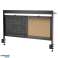 Ergo Office desk divider / organizer. Max. load 10kg. white board. width 1116mm. Black. ER 301 B image 1