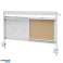 Ergo Office desk divider / organizer. Max. load 10kg. white board. width 1116mm. White. ER 301 W image 1