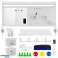 Ergo Office desk divider / organizer. Max. load 10kg. white board. width 1116mm. White. ER 301 W image 3