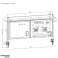 Ergo Office desk divider / organizer. Max. load 10kg. white board. width 1116mm. White. ER 301 W image 5