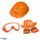 Set Chainsaw Helmet Glasses Gloves Sounds image 3