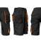 Kurze-Arbeitshose Shorts Cargo-Schutzhose Sommer Schwarz-Orange (KR-SP-CLASSIC_58) Bild 6