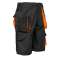 Kurze-Arbeitshose Shorts Cargo-Schutzhose Sommer Schwarz-Orange (KR-SP-CLASSIC_50) Bild 4