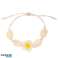 2-in-1 Armband für Fuß und Hand, an einer Schnur, MUSCHELN und HAWAIIAN FLOWER B542ZO Bild 3