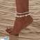 2-in-1 Fußarmband SHELLS an einer Schnur, Seestern PEARLS B544 Bild 2