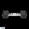 Rubberen gietijzeren halters HEX 2x2,5 kg REBEL ACTIVE foto 4