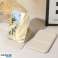 Cosmetic mirror made of eco-leather, opening, tuning, for handbag cream L17K image 5