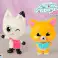 Figuras de casa de gatos gabi película de dos paquetes fotografía 2