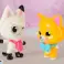 Figuras de casa de gatos gabi película de dos paquetes fotografía 4