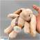 Flauschiger RABBIT Schlüsselanhänger, Plüsch beige BRL368K Bild 2