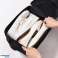 DA436 Bolsa de zapatos de viaje portátil negra fotografía 3