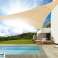 Garden Sail UV shader polyester 5m triangle GreenBlue GB502 crème surface hydrofuge photo 2